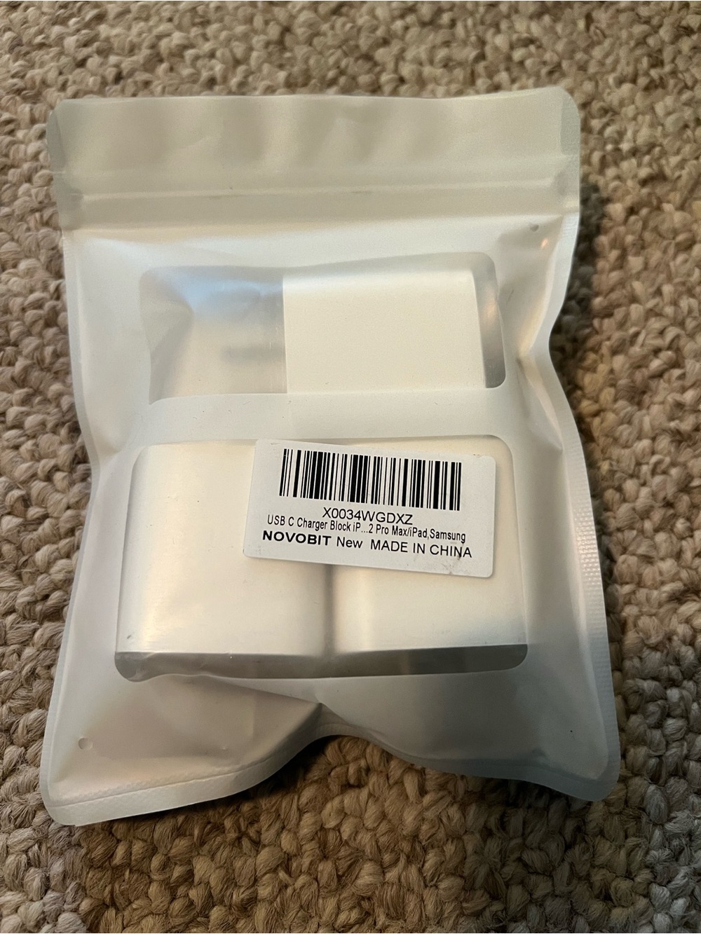 USB-C Wall Charger Block in White